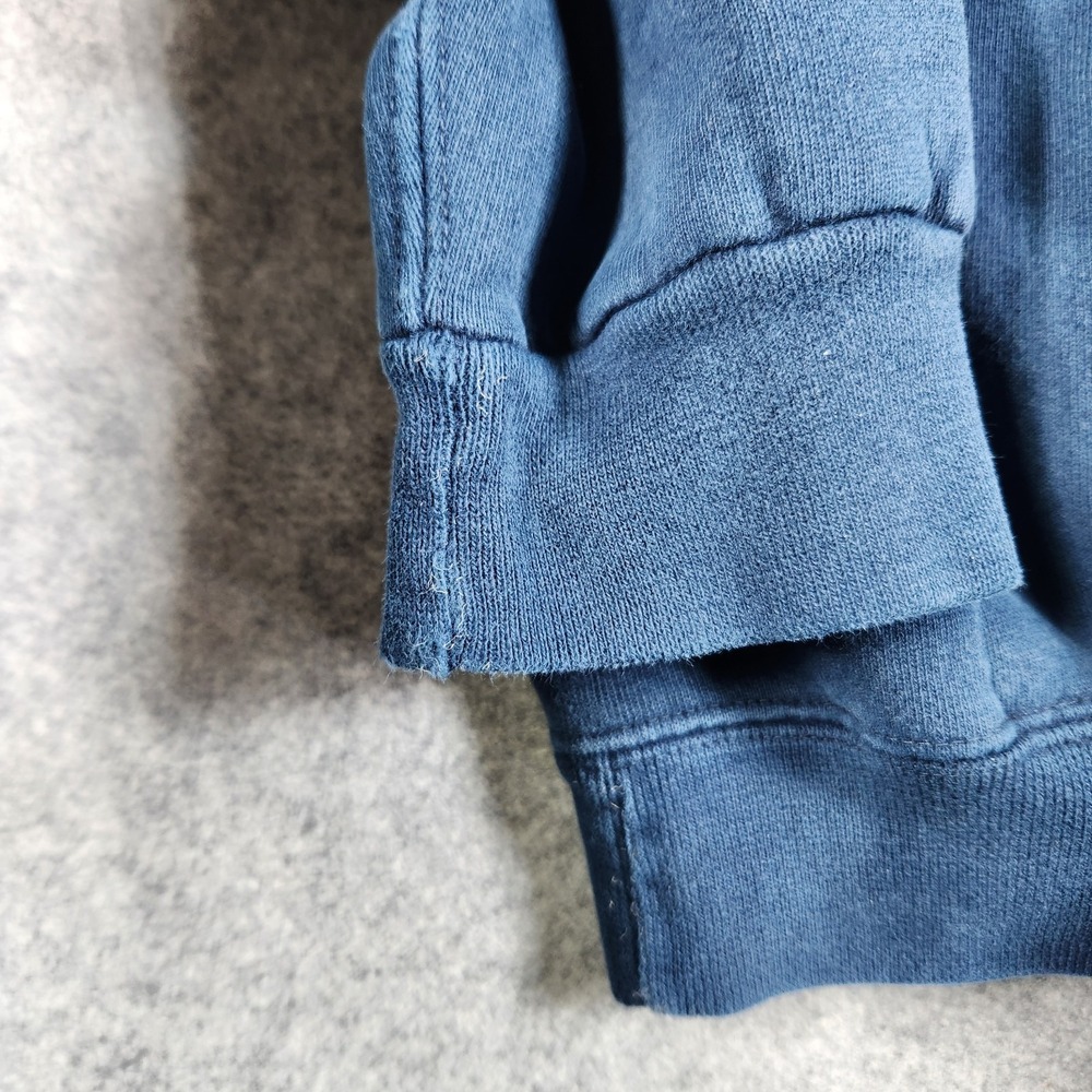 Vintage Eddie Bauer Sweatshirt Mens Medium Baggy 90s Blue Chicago Long Sleeve - Picture 10 of 11